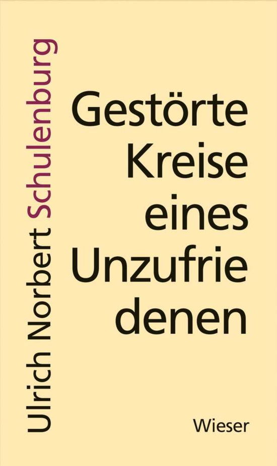 Cover for Schulenburg · Gestörte Kreise eines Unzuf (Book)