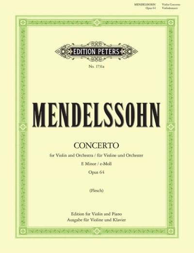 Cover for Violin Concerto in E minor Op. 64 (Sheet music) (2001)