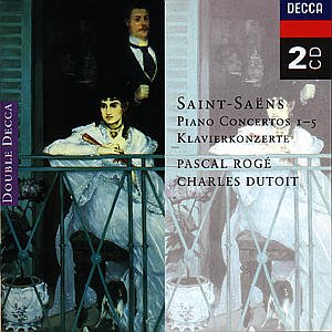 Cover for Pascal Rouge / Po / Rpo / Lpo / Dutoit · Saint-Saens / Piano Concertos 1-5 (CD) (1995)