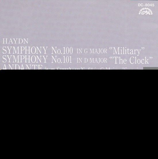 Cover for Joseph Haydn  · Sinfonia N.100 (1793 94) 'Militare' In Sol (CD)