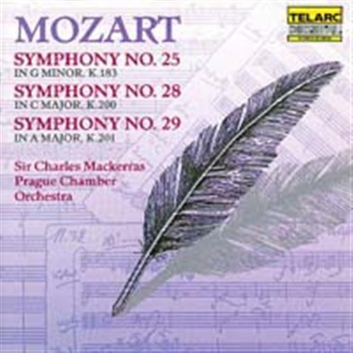 Cover for Prague Chmbr Orc / Mackerras · Mozart: Symphs 25, 28 &amp; 29 (CD) (1988)