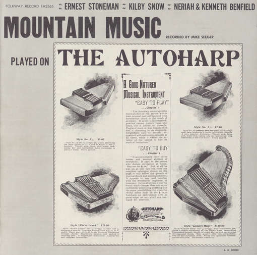 Cover for Mountain Music Autoharp / Var (CD) (2012)