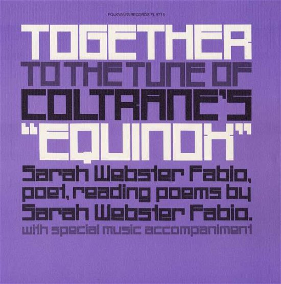 Cover for Sarah Webster Fabio · Together to the Tune of Coltrane's Equinox (CD) (2012)