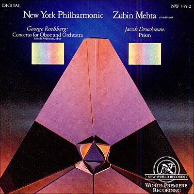 Cover for Rochberg / Drukman · Oboe Concerto / Druckman: Prisms (CD) (1991)