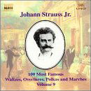 100 Most Famous Waltzes / Ovt/po - J.jr. Strauss - Musiikki - NAXOS - 0636943452523 - tiistai 1. kesäkuuta 1999