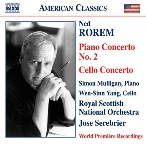 Cover for Rorem / Yang / Royal Scottish Nat'l / Serebrier · Piano Concerto 2 / Cello Concerto (CD) (2007)