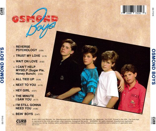 Cover for Osmond Boys (CD) (2022)