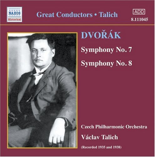 Cover for Talich,vaclav / Czech Po · DVORAK: Symphonies 7 and 8 (Cz (CD) (2006)