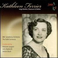 Cover for Brahms / Chausson / Mahler / Ferrier · Kathleen Ferrier Sings Brahms (CD) (2008)