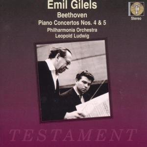 Cover for Gilels Emil · Klaverkoncert 4&amp;5 Testament Klassisk (CD) (2000)