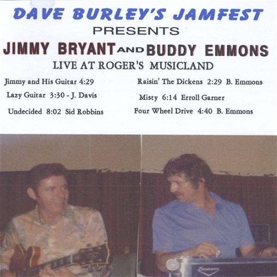 Cover for Jimmy Bryant · Dave Burleys Jamfest Live at Rogers Musicland (CD) (2009)