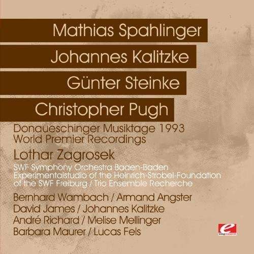Cover for Donaueschinger Musiktage 1993 · Donaueschinger Musiktage 1993-Donaueschinger Musik (CD) [Remastered edition] (2012)