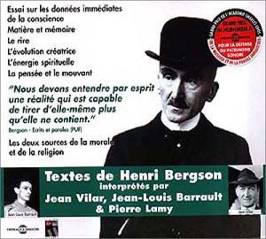 Cover for Henri Bergson · Interprete Par Jean Vilar et Jean Louis Barrault (CD) (2003)