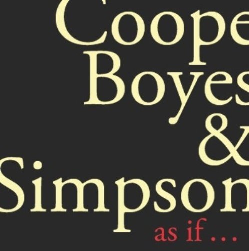 As if - Coope,boyes & Simpson - Musiikki - NO MASTERS - 5020393903523 - tiistai 1. kesäkuuta 2010