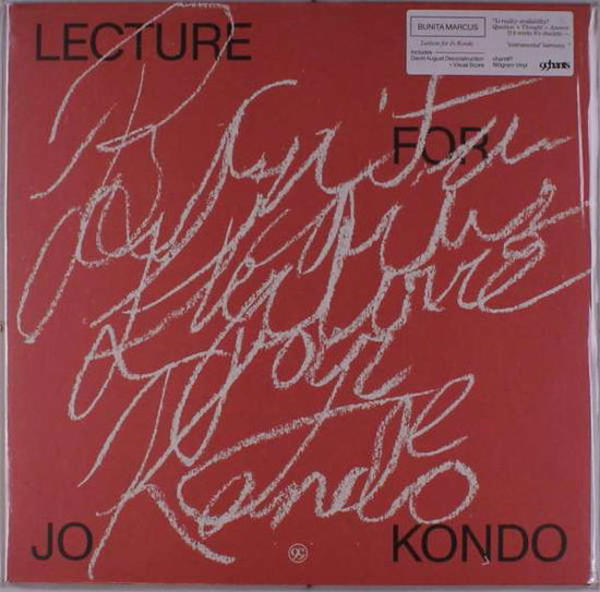 Cover for Bunita Marcus · Lecture For Jo Kondo (LP) (2020)