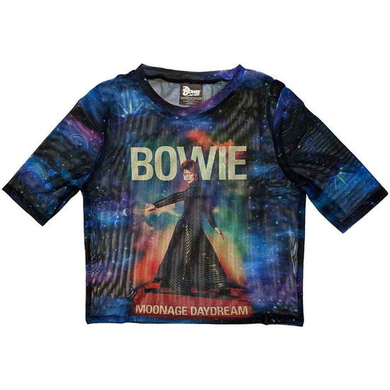 Cover for David Bowie · David Bowie Ladies Crop Top: Moonage 11 Fade (Blue) (Mesh) (Bekleidung) [size XXL] (2024)