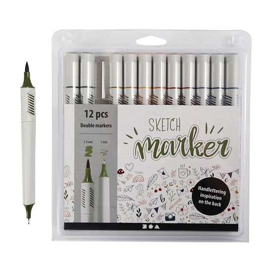 Cover for Creativ Company · Sketch Marker - Douche Colors 12 Pcs (37379) (Legetøj)