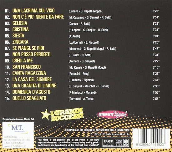 Cover for Solo Bobby · I Grandi Successi: Una Lacrima Sul Viso…e Molte Altre (CD) (2012)