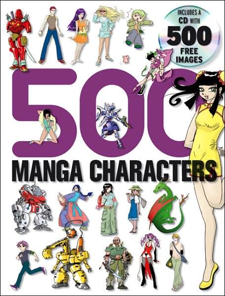 Cover for Yishan Li · 500 Manga Characters (Paperback Book) [Pap / Cdr edition] (2007)