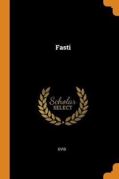 Cover for Ovid · Fasti (Paperback Book) (2018)