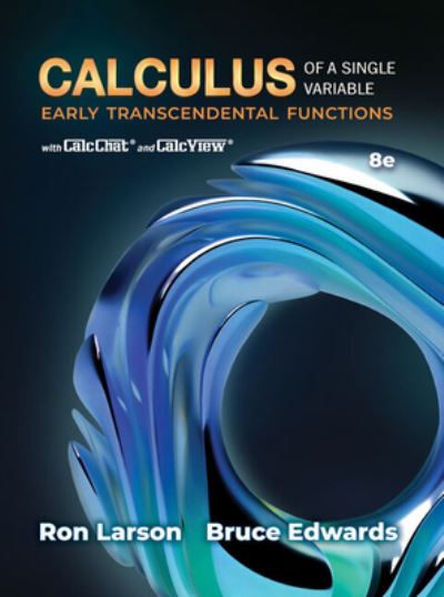 Student Solutions Manual for Larson / Edwards' Calculus of a Single Variable - Ron Larson - Kirjat - Cengage Learning - 9780357759523 - perjantai 10. maaliskuuta 2023