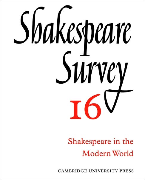 Shakespeare Survey - Shakespeare Survey - Allardyce Nicoll - Bücher - Cambridge University Press - 9780521523523 - 28. November 2002