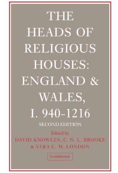 Cover for David Knowles · The Heads of Religious Houses - The Heads of Religious Houses (Hardcover bog) [2 Revised edition] (2001)