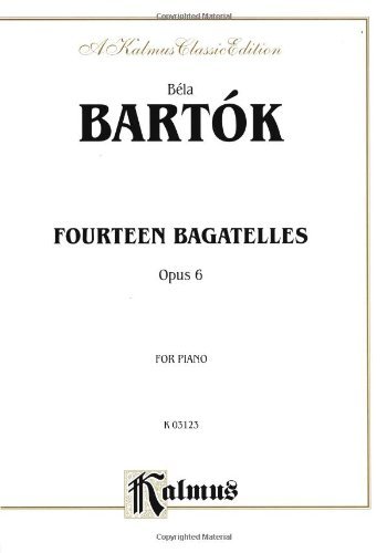 Cover for Béla Bartók · Bartok 14 Bagatelles Op 6 Pa (Paperback Bog) [A Kalmus Classic edition] (1985)