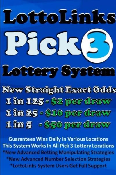 Cover for Lottolinks · LottoLinks Pick 3 Lottery System (Paperback Book) (2016)