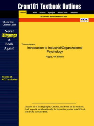 Studyguide for Introduction to Industrial / Organizational Psychology by Riggio - 4th Edition Riggio - Livres - Cram101 - 9781428801523 - 20 juin 2006