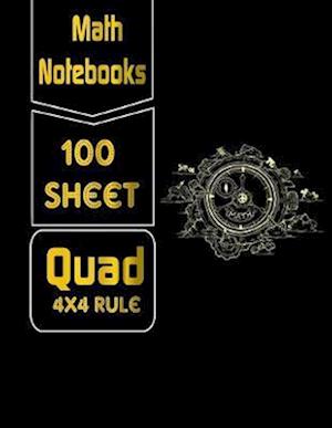 Cover for Sam Adam · Math Notebooks Quad 4x4 Rule, 100 Sheets (Paperback Book) (2019)