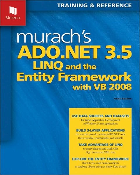 Cover for Anne Boehm · Murach's ADO.NET 3.5 LINQ &amp; the Entity Framework with VB 2008 (Paperback Book) (2009)