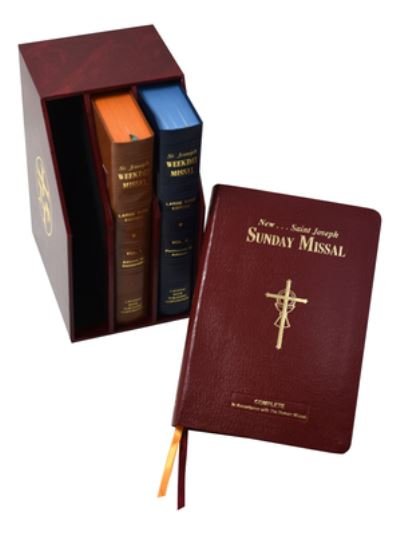 Cover for Catholic Book Publishing &amp; Icel · St. Joseph Daily and Sunday Missal (Large Type Editions) (Leather Book) (2019)