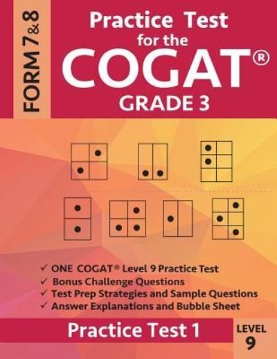 Cover for Gifted &amp; Talented Test Prep Team · Practice Test for the Cogat Grade 3 Level 9 Form 7 and 8 (Taschenbuch) (2019)