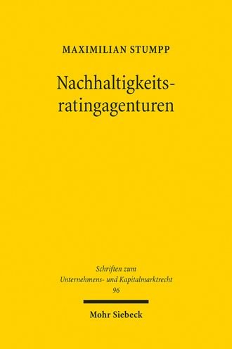 Cover for Maximilian Stumpp · Nachhaltigkeitsratingagenturen (Paperback Bog) (2021)