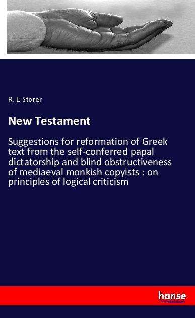 Cover for Storer · New Testament (Bok)