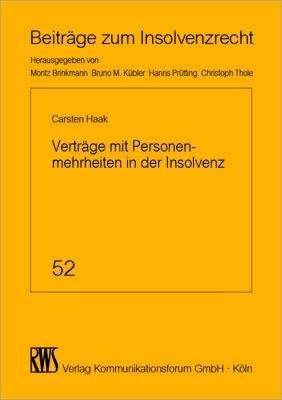 Cover for Haak · Verträge mit Personenmehrheiten in (Book)