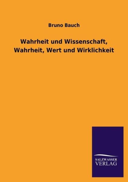 Cover for Bauch · Wahrheit und Wissenschaft, Wahrhe (Book)