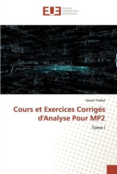 Cover for Thabet · Cours et Exercices Corrigés d'An (Buch) (2020)