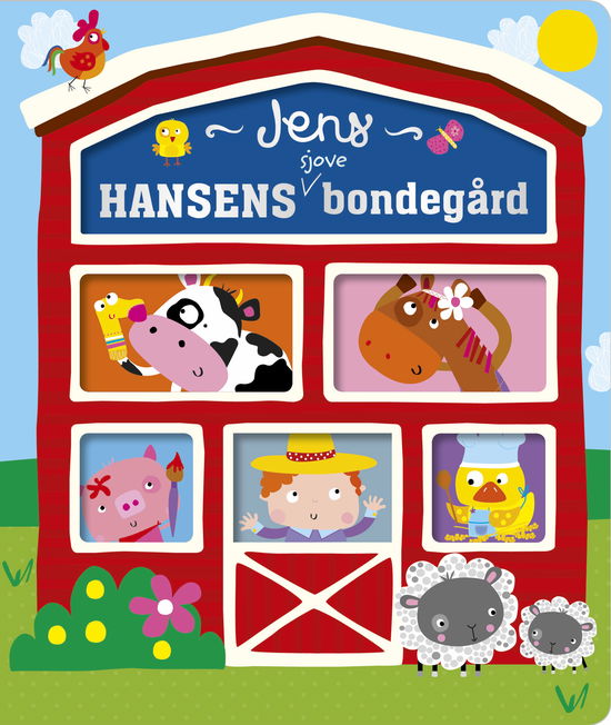 Cover for Jens Hansens sjove bondegård (Indbundet Bog) [1. udgave] (2020)