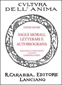 Cover for David Hume · Saggi Morali, Letterari E Autobiografia (Book)