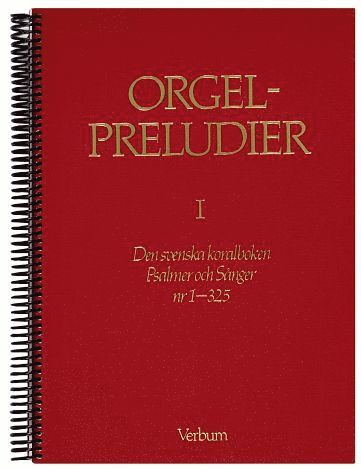 Cover for Svenska kyrkan · Gudstjänstmusik: Orgelpreludier 1 (Spiral Book) (1990)