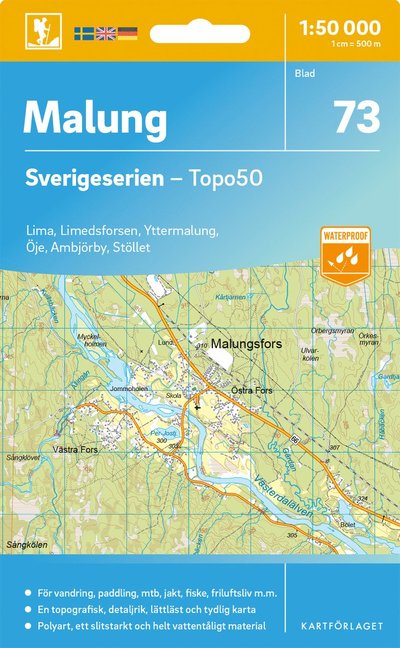 Cover for Malung - Sverigeserien Topo50 (Map) (2025)