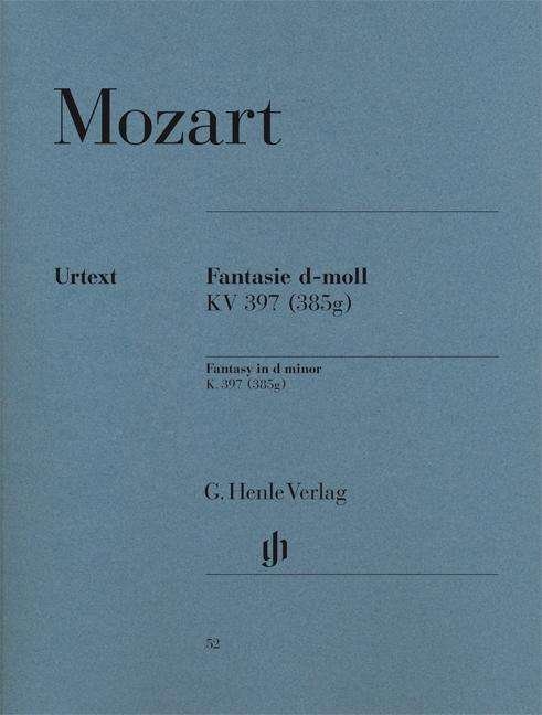 Cover for Wolfgang Amadeus Mozart · Fantasie d-moll KV 397.HN52 (Buch) (2018)