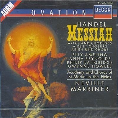 Cover for Georg Friedrich Handel  · Messiah Hwv 56 (1754) (Sel) (CD)