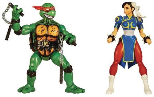 Cover for Playmates · Tmnt vs Street Fighter Michelangelo vs Chun-li 2pk (MERCH) (2025)