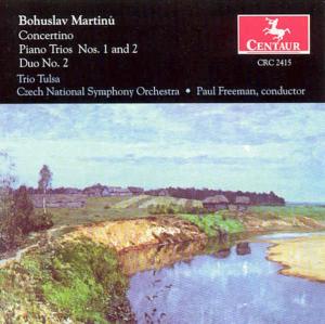 Concertino for Piano Trio & String Orchestra - Martinu / Trio Tulsa / Freeman - Musiikki - CTR - 0044747241524 - keskiviikko 1. maaliskuuta 2000