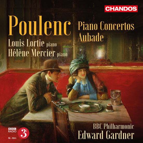 Poulenc: Piano Concertos / Aubade - Lortie, Louis / Helene Mercier / Edward Gardner - Music - CHANDOS - 0095115187524 - September 18, 2015