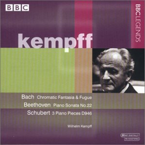 Cover for Kempff Wilhelm · Chromatische Fantasie Und Fuge (CD) (2011)