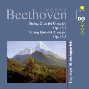 Cover for Beethoven / Leipzig String Quartet · String Quartets Op 18 2 &amp; 5 (CD) (2002)